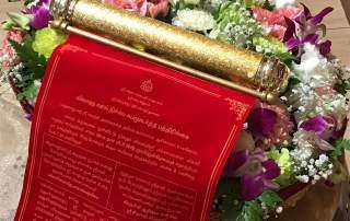 Scroll wedding invitations