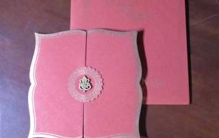 Wedding invitation book type.