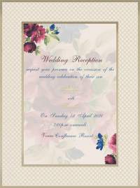 E invitation card in english.