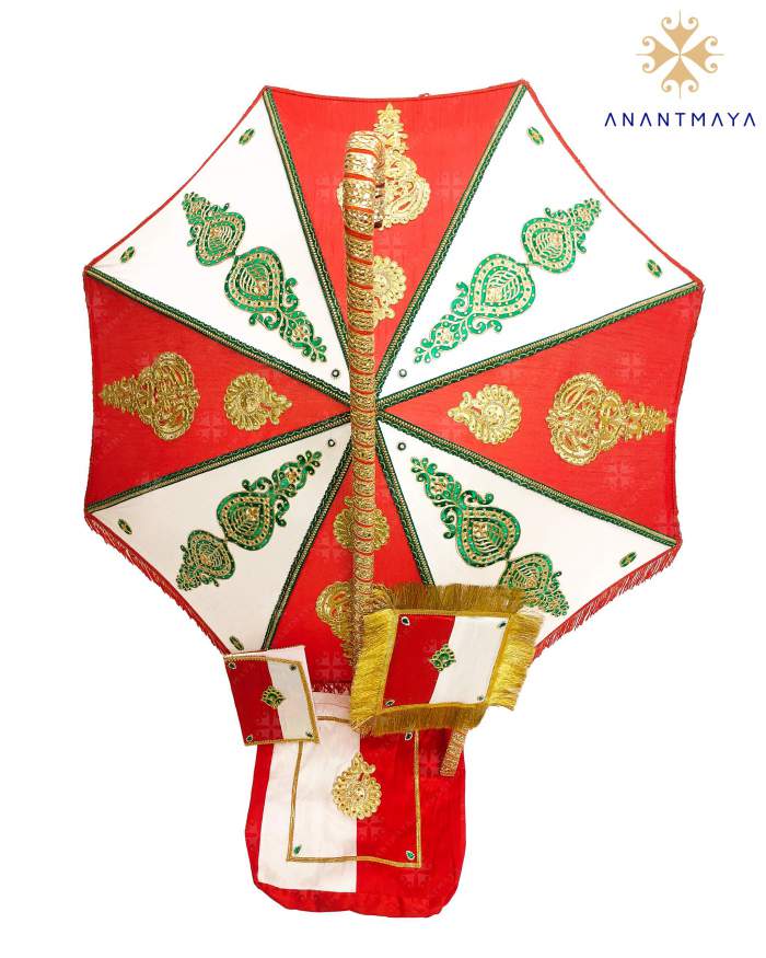 Kasi Yatra Set White and Red