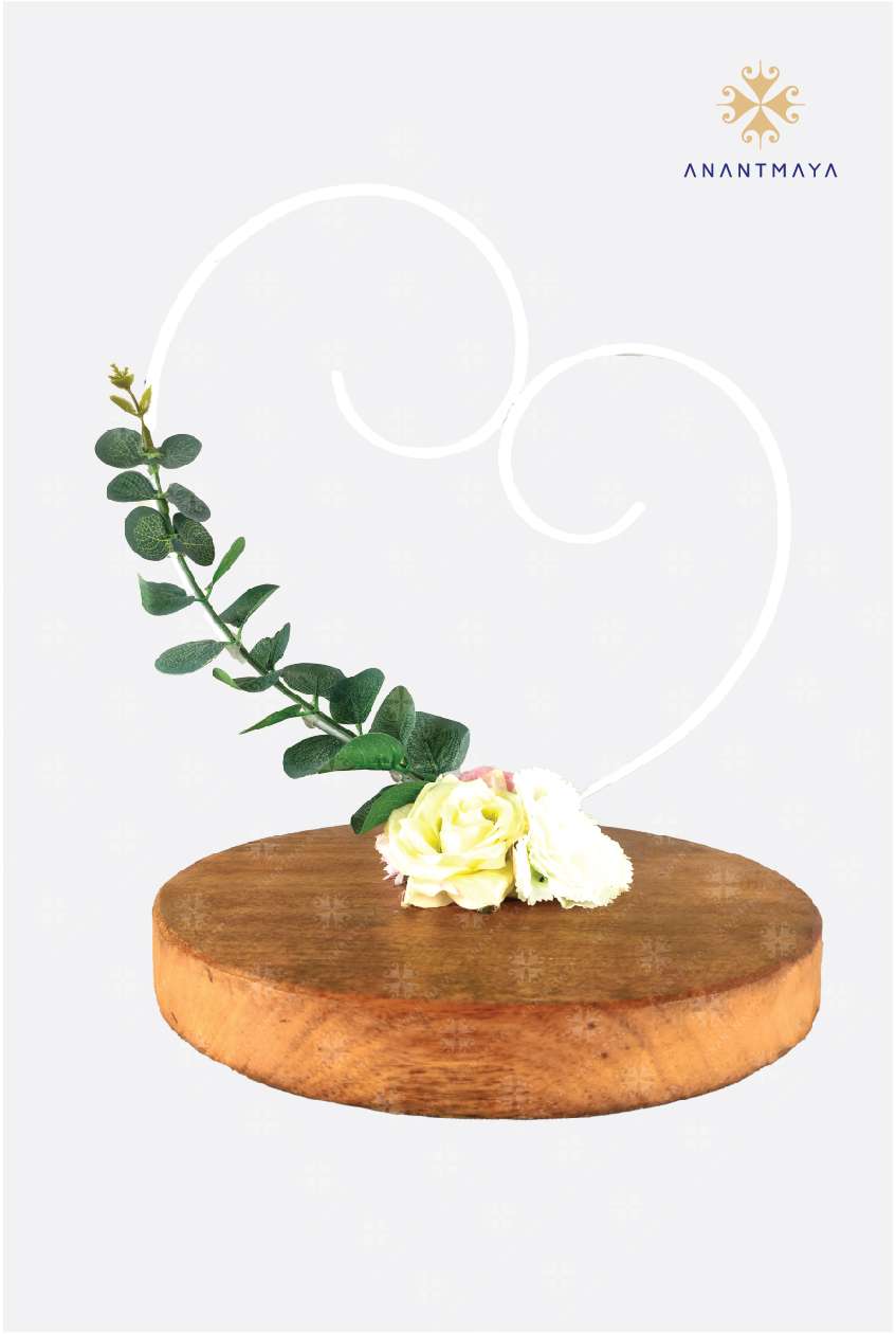 Ring Platter - Red And White with golden Flowers - Happy Giftings