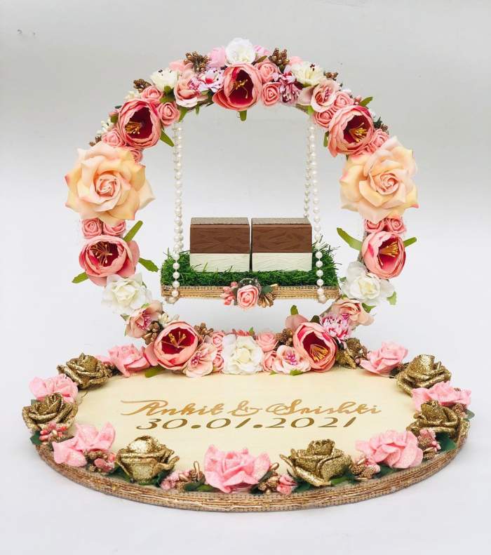 How To Decorate Ring Ceremony Tray At Home Home Decorating Ideas