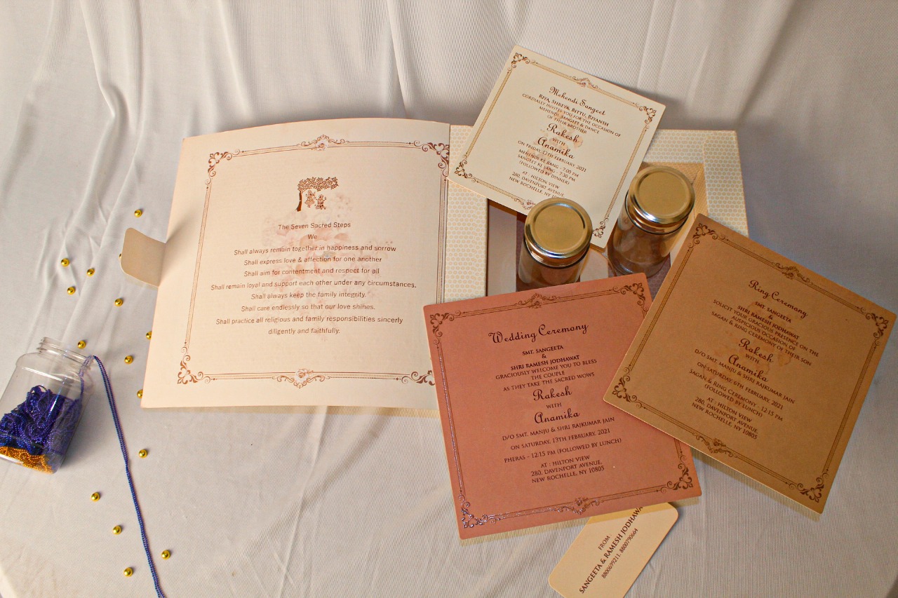 luxury wedding invitation with box