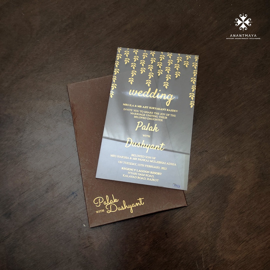 luxury acrylic invitations
