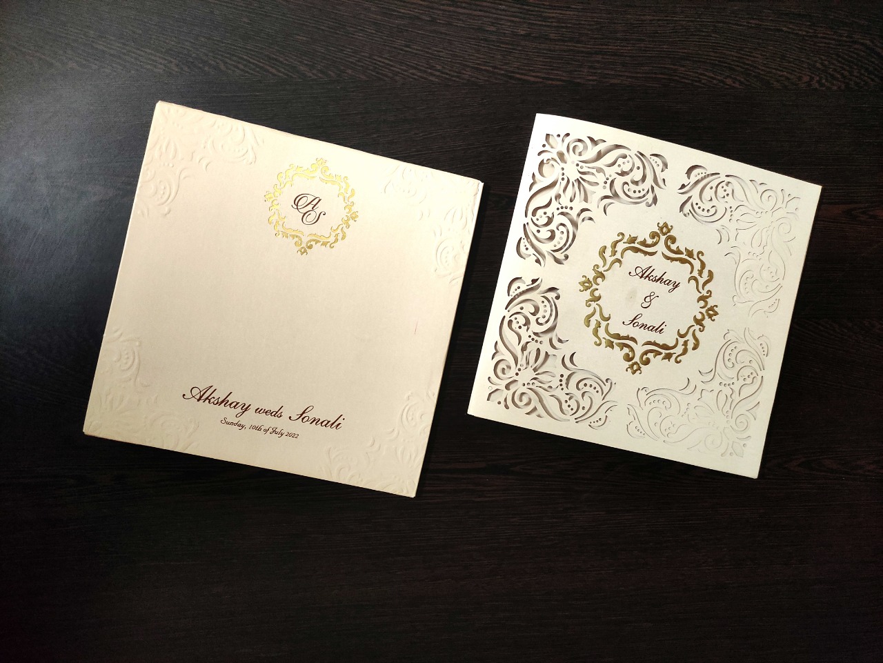 lasercut invitation card design