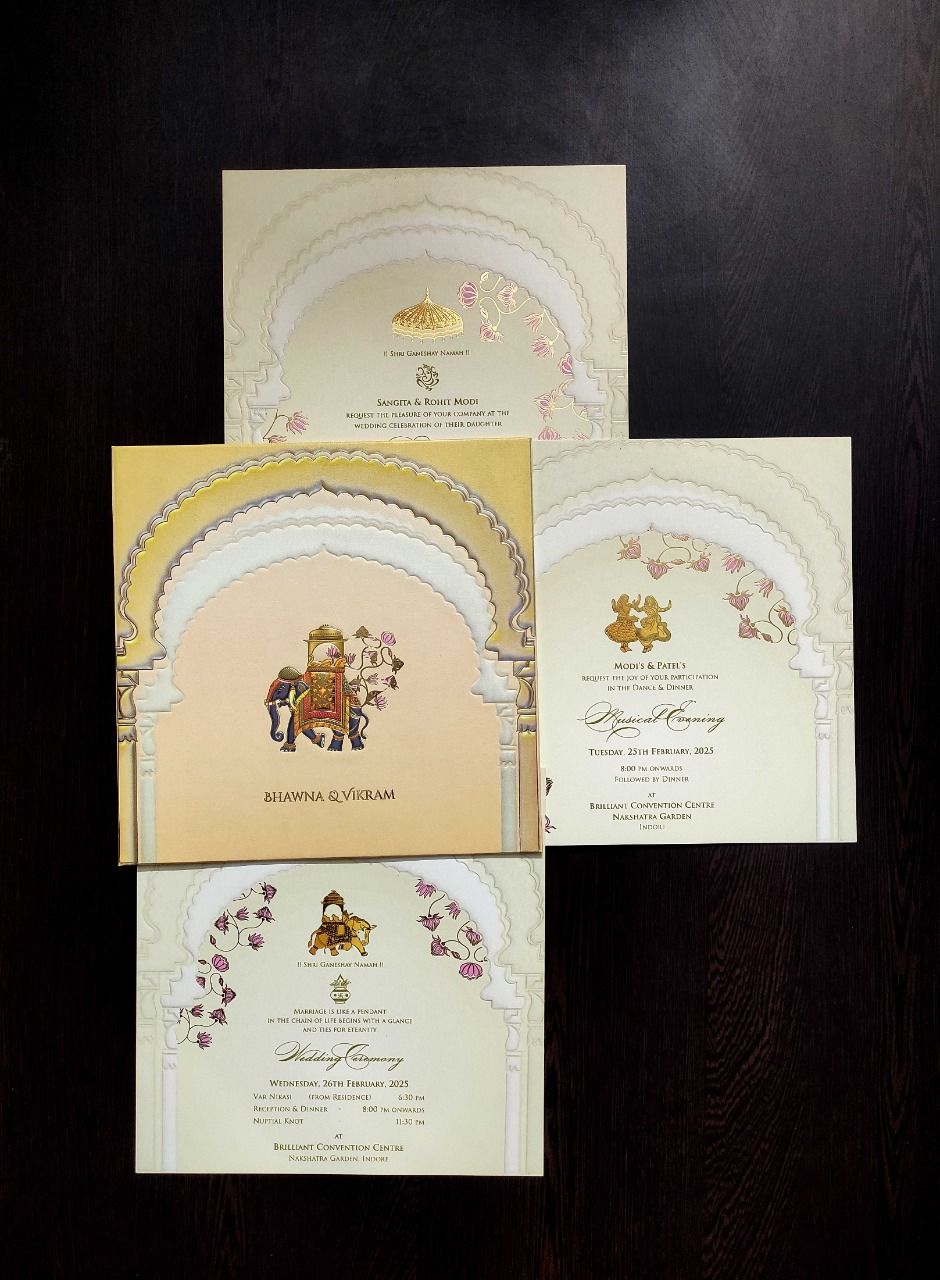 Lotus themed invitations