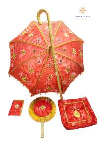 Kasi Yatra Set- Red Varansai Silk-01