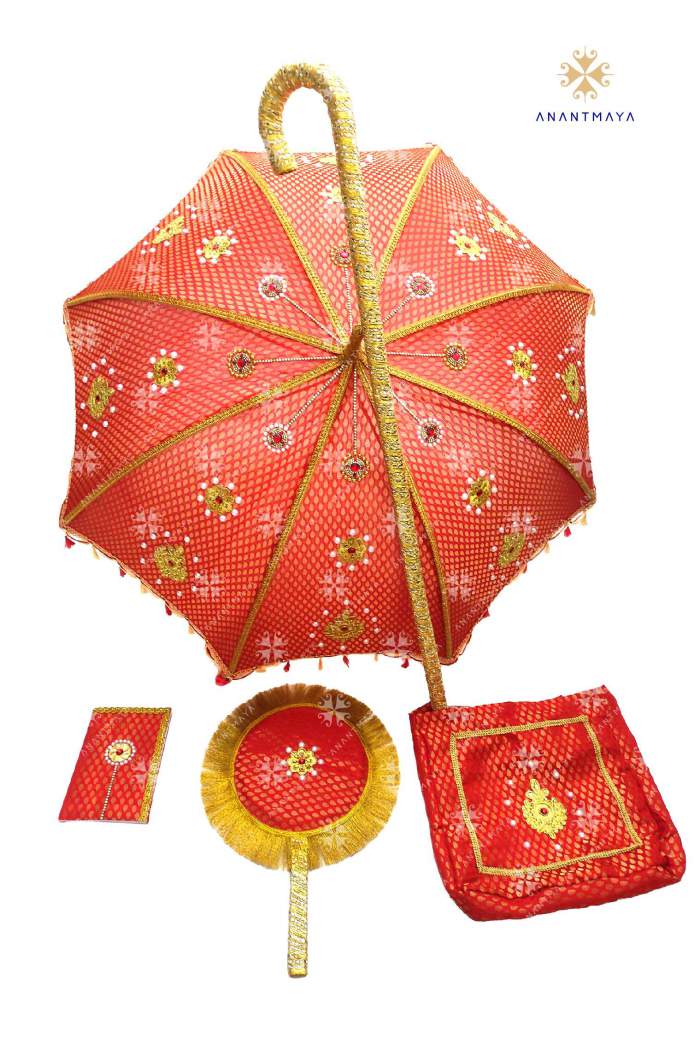 Kasi Yatra Set- Red Varansai Silk-01