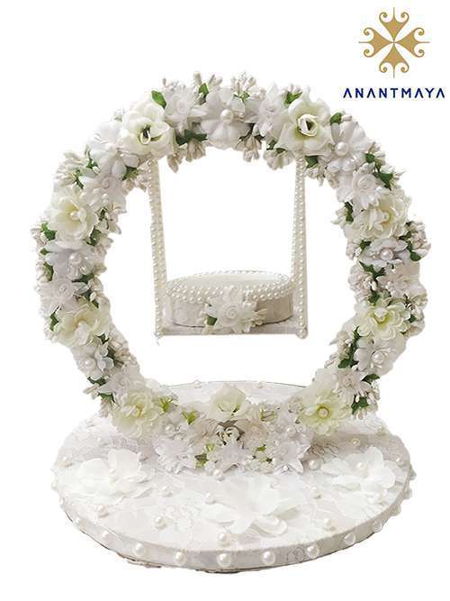 Handmade Engagement Ring Plate | Ring Ceremony Tray Online – Anantmaya