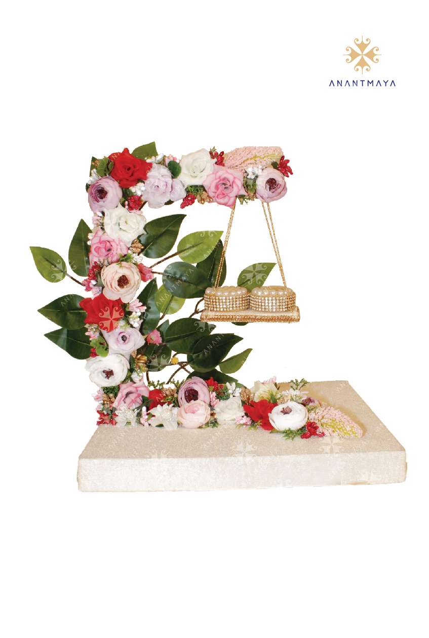 Specially Made Garden and Swing Themed Decorative Ring Platter - Anantmaya