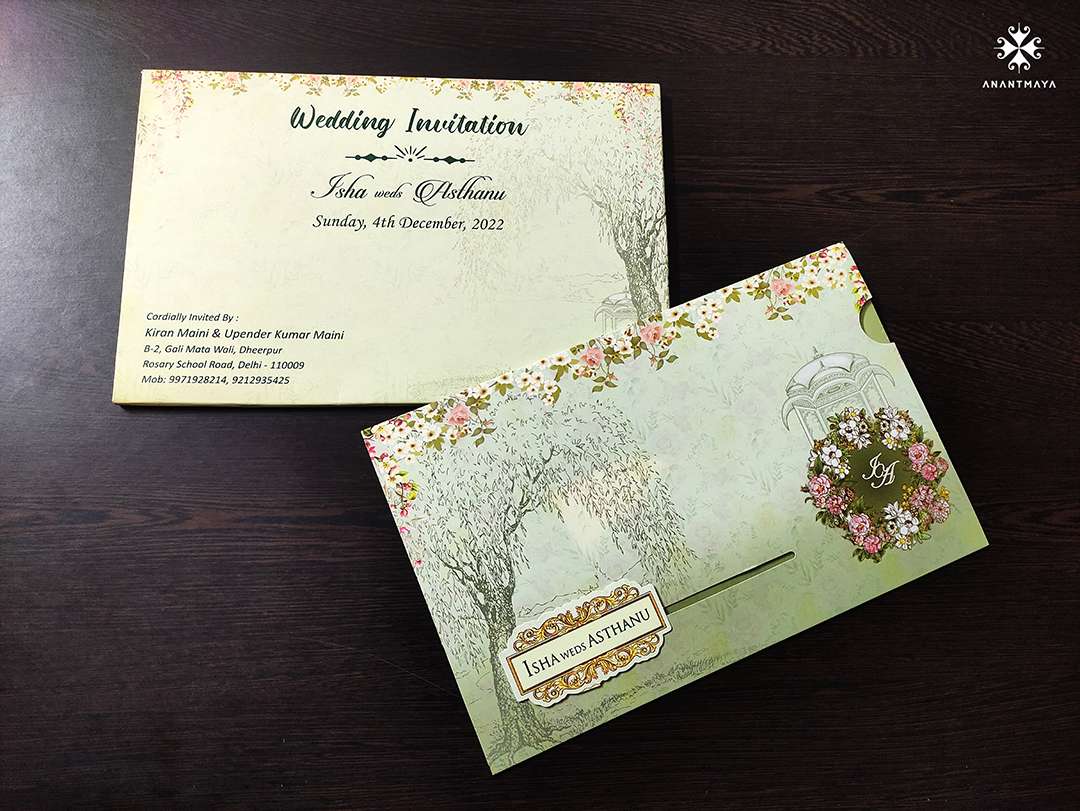 luxury handmade invitation card